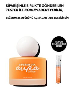 Alternative view of Cream Co. Aura Bronze Parfüm EDP 50 ML | Tuzlu Karamelli Vanilyalı Kalıcı Kokulu Kadın Parfümü Sandal Ağacı