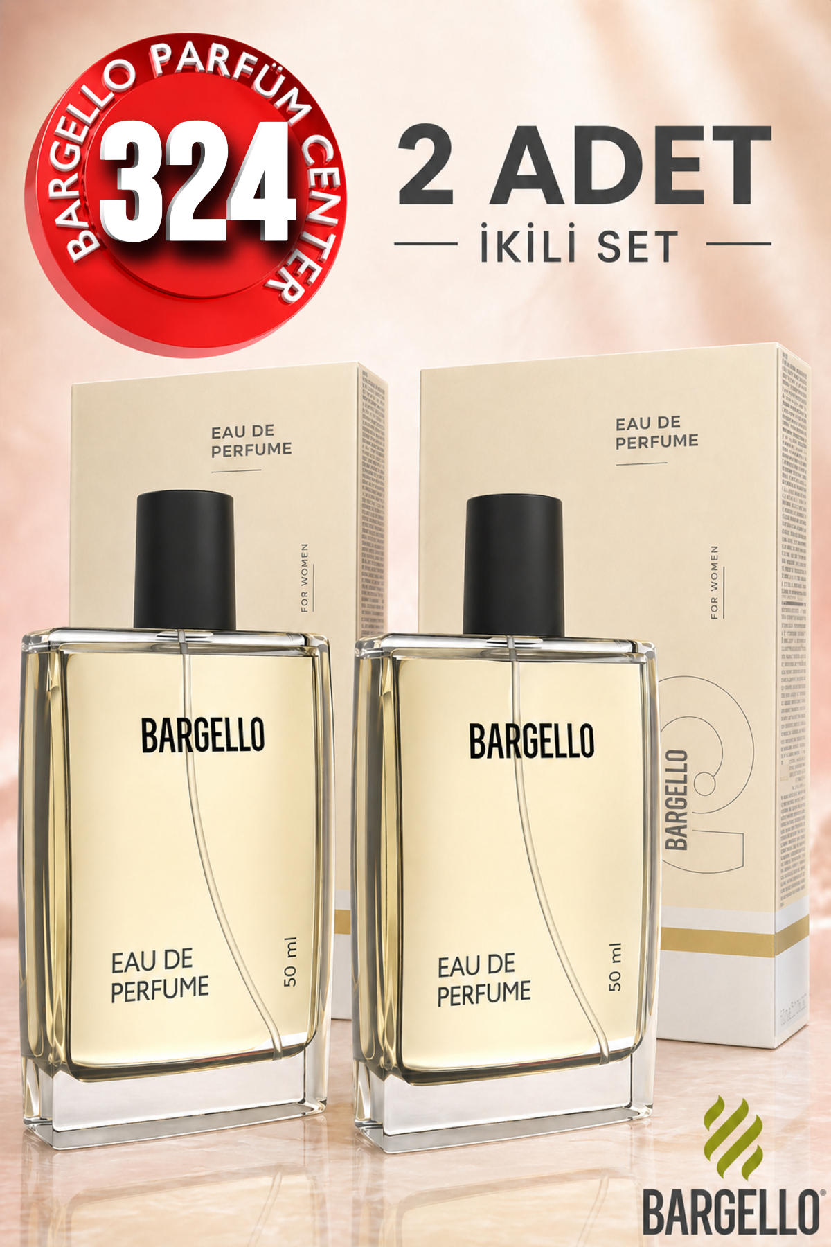 Bargello 324 Edp Oriental Kadın Parfüm 2 Adet 50 ml - Rsaf324