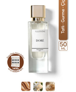 ILLUSIONE FRAGRANCE Doré EDP Kadın Parfüm 50ml | Tatlı-Gurme-Çiçeksi | Karamel, Yasemin, Vanilya