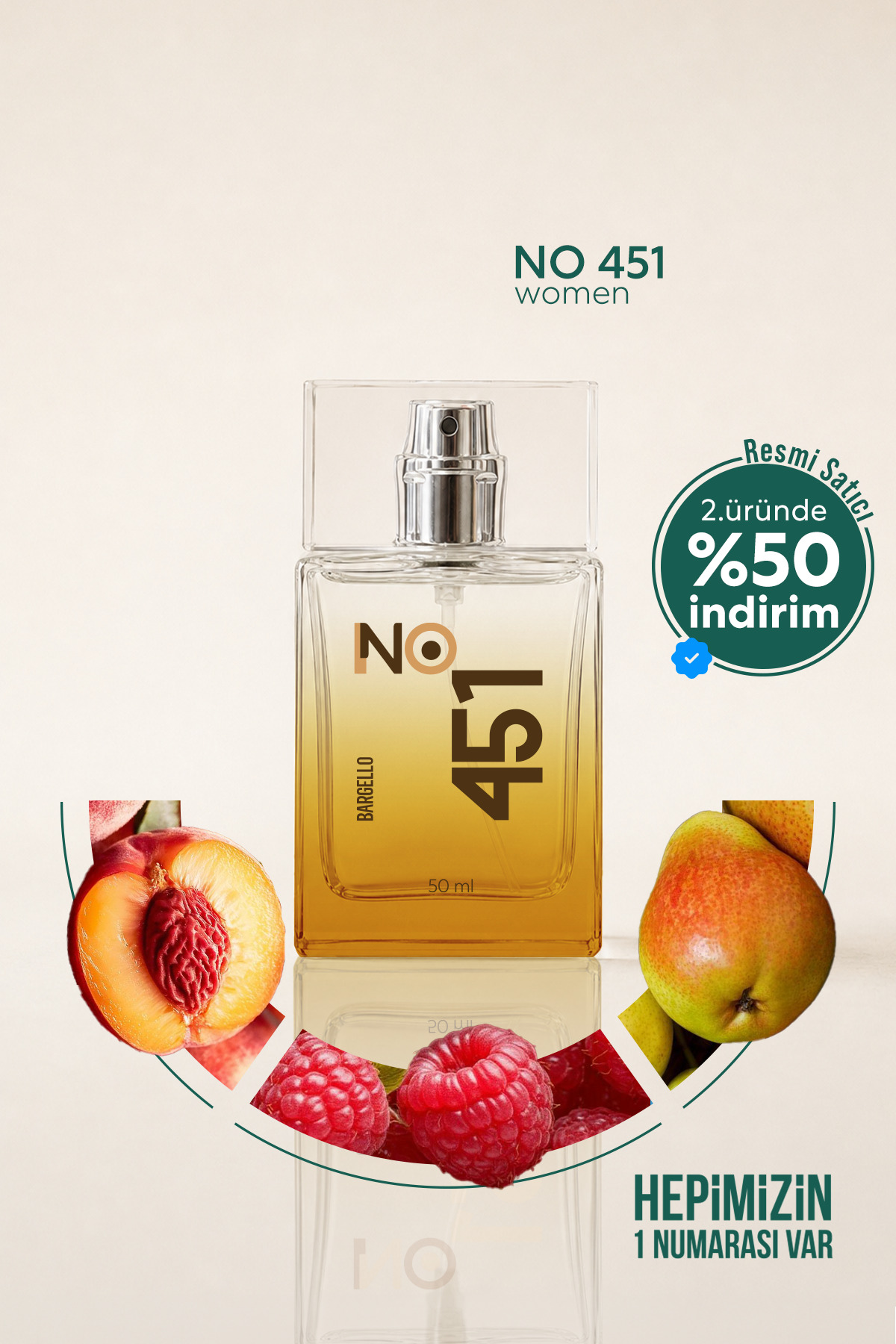 Bargello Unisex Parfüm No 451 Fresh 50 ml Edp 869284130451