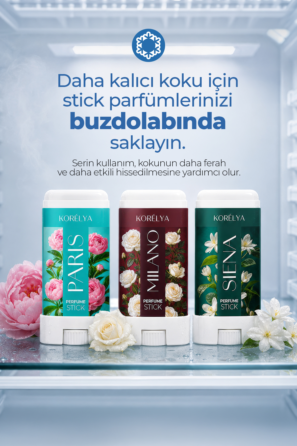 KORELYA Stick Katı Parfüm Paris Şakayık 15 g | Çiçeksi Katı Parfüm - Görsel 2