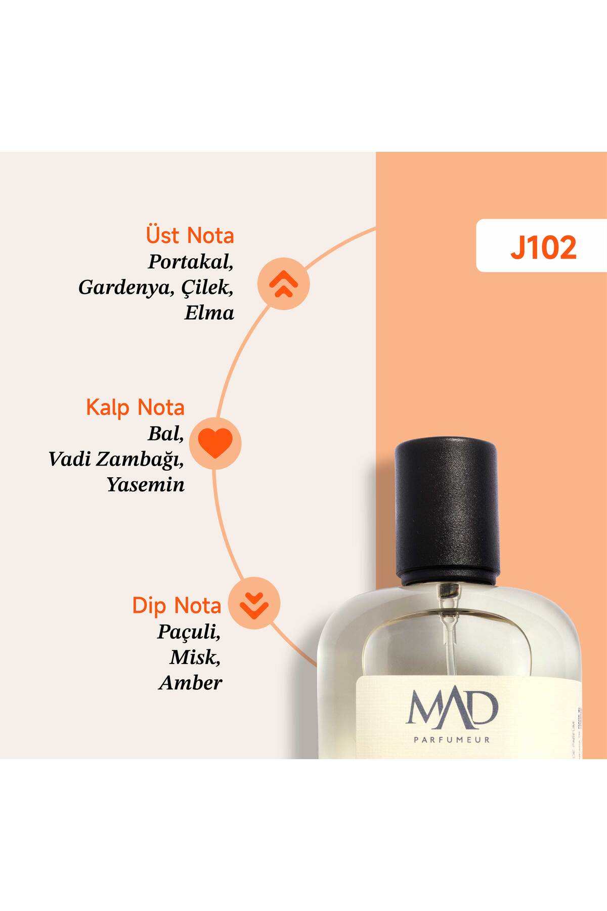 Mad Parfüm Mad J102 Selective 50 ml Kadın Parfüm - Görsel 2