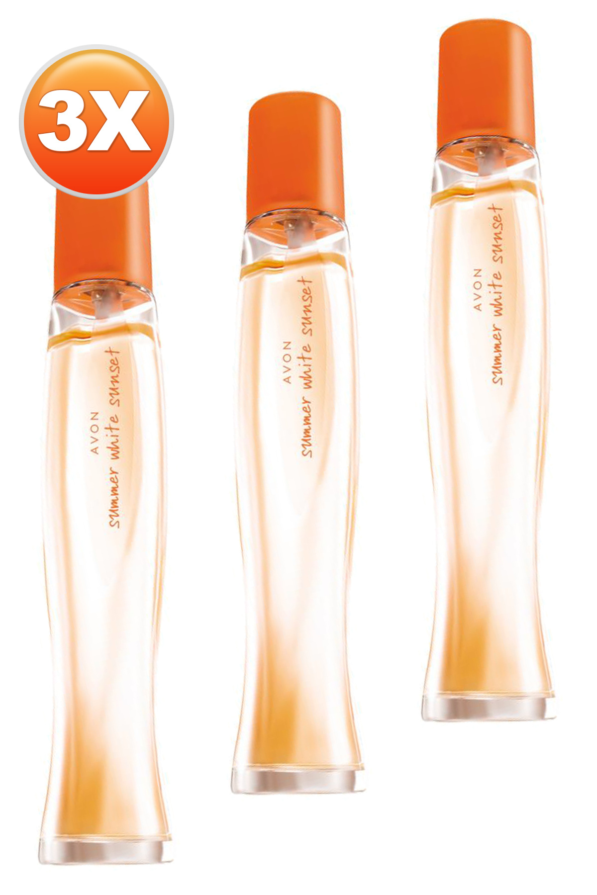 Avon Summer White Sunset Kadın Parfüm Edt 50 Ml. Üçlü Set - Görsel 2