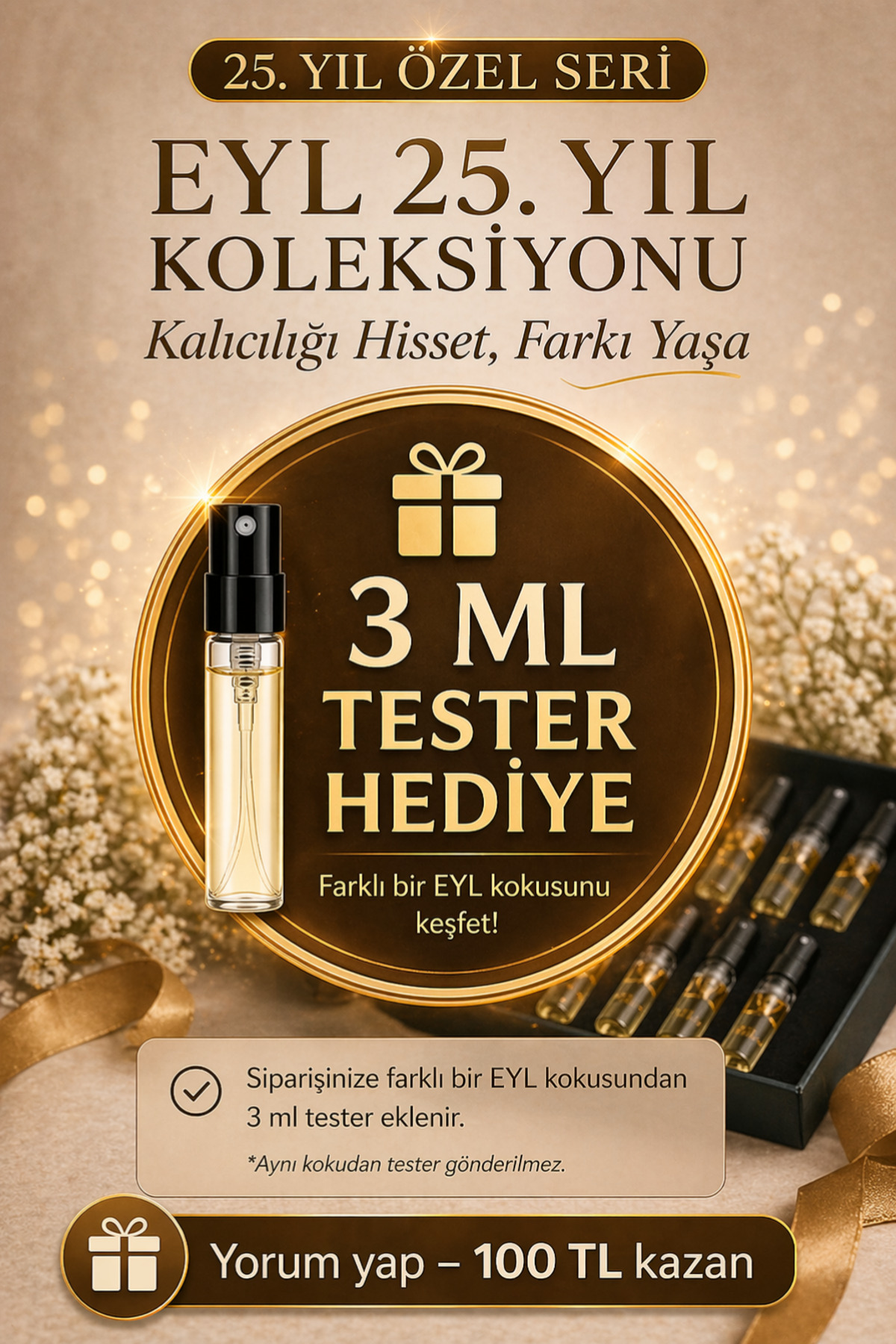 EYL COSMETIC ANNEMİN KOKUSU Esans EDP 50 ml Kadın Parfüm Temiz Pudramsı Çiçeksi Koku - Görsel 2