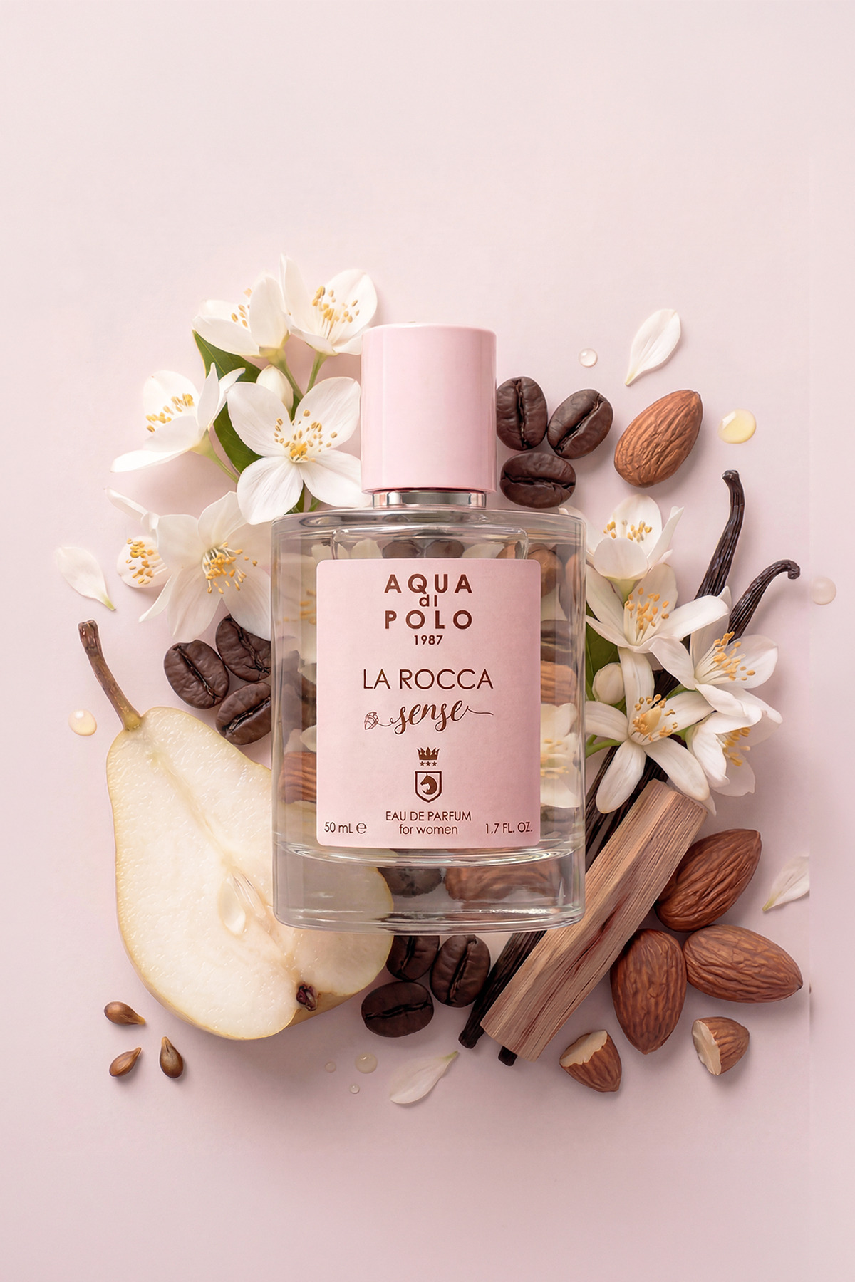 Aqua Di Polo 1987 La Rocca Sense EDP Kadın Parfüm Seti 50ml 3 Adet | Çiçeksi, Oryantal |Yasemin, Vanilya, Sedir - Görsel 2