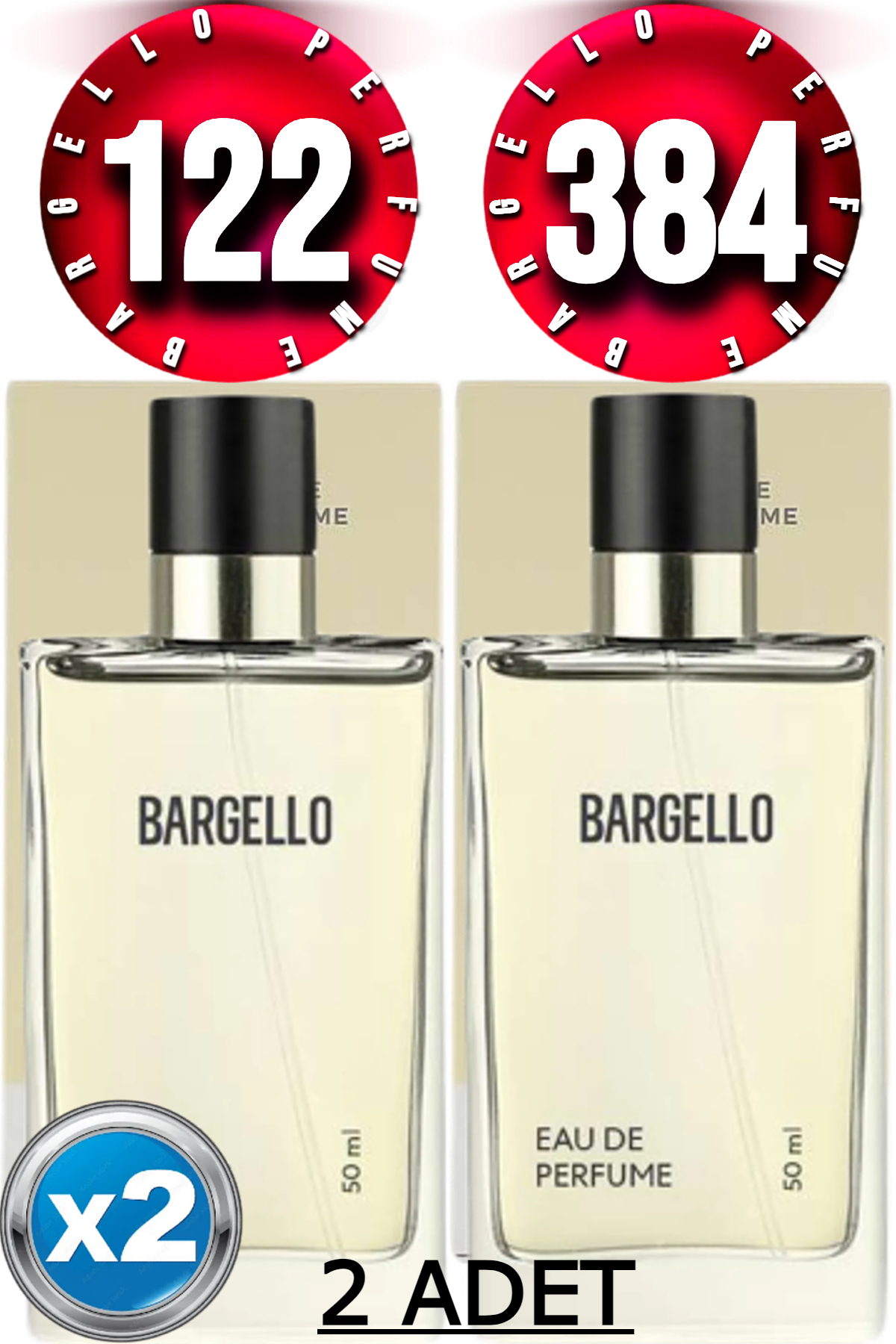 Bargello 122 Kadın Parfüm Oriental 50 ml Edp + 384 Kadın Parfüm Floral 50 ml Edp 2 Adet Ürün-rsaf122384 - Görsel 2
