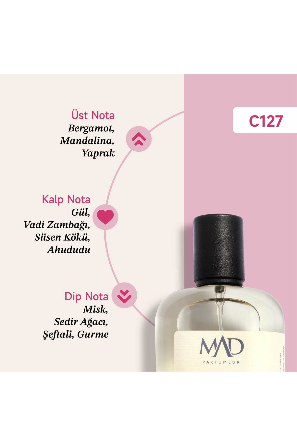 Mad Parfüm Mad C127 Selective 50 ml Kadın Parfüm - Görsel 2