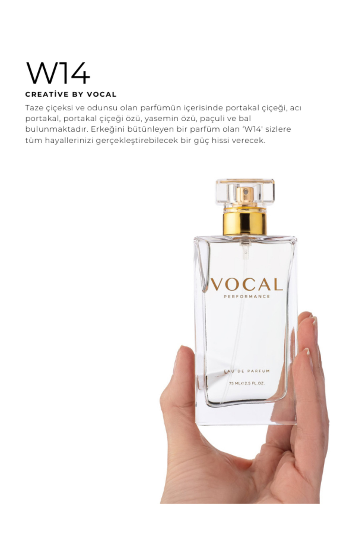 Vocal W14 Kadın Parfüm Edp 75 ml - Görsel 2