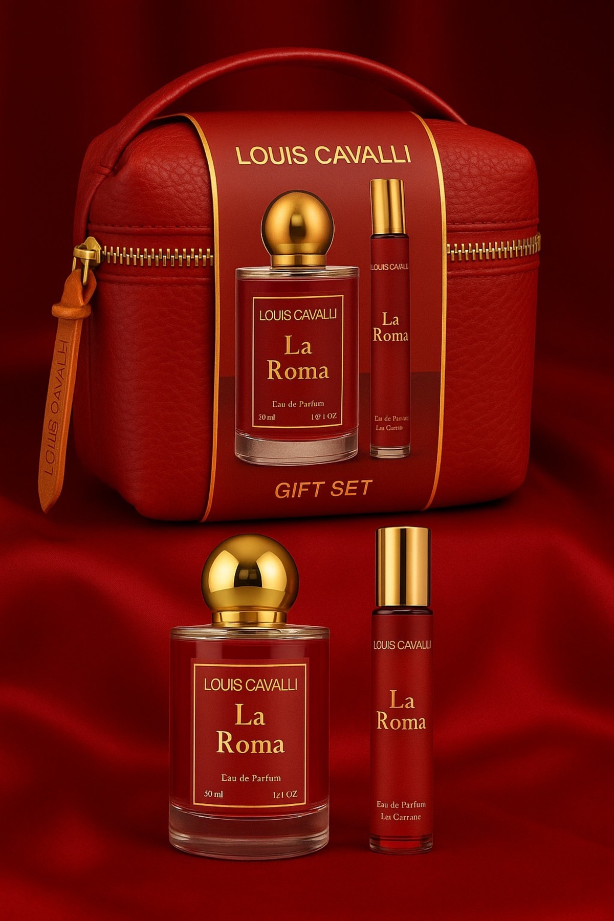 LOUIS CAVALLI LA ROMA EDP 50 ML+20 ML WOMEN PERFUME - ÇANTALI PARFÜM SETİ