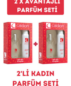 Caldion Avantajlı KadınParfüm Seti ( 2 Adet Edt 50 ml Parfüm + 2 Adet Deodorant 150 ml )