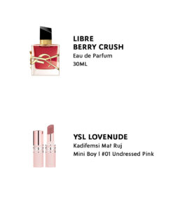 Yves Saint Laurent Libre Berry Crush EDP 30ML & Lovenude Mini Ruj Parfüm Seti 7829999999324 - Görsel 2