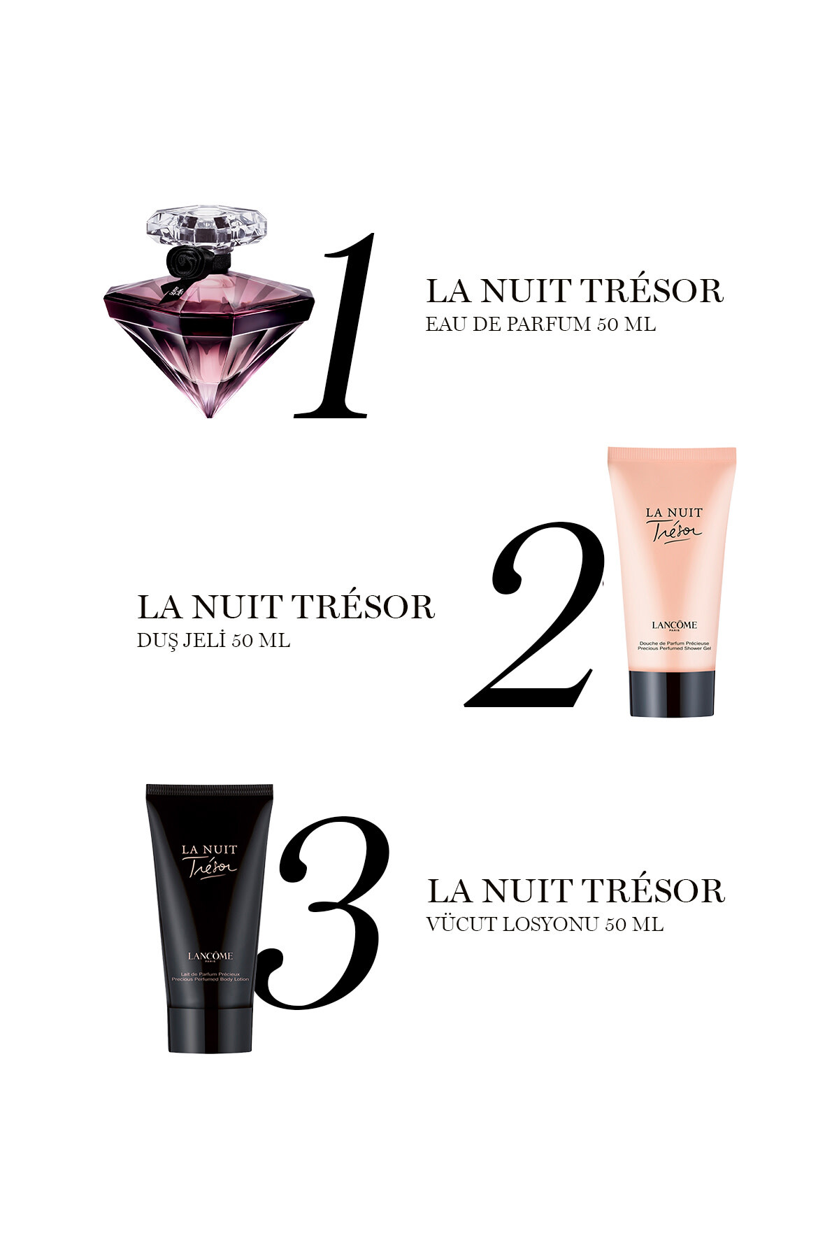 Lancome La Nuit Tresor Parfüm Seti 3614274787559 - Görsel 2