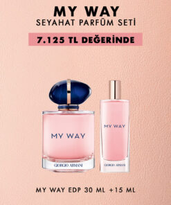 Giorgio Armani My Way EDP 30 ml & Seyahat Boy Parfüm Seti 7829999999086