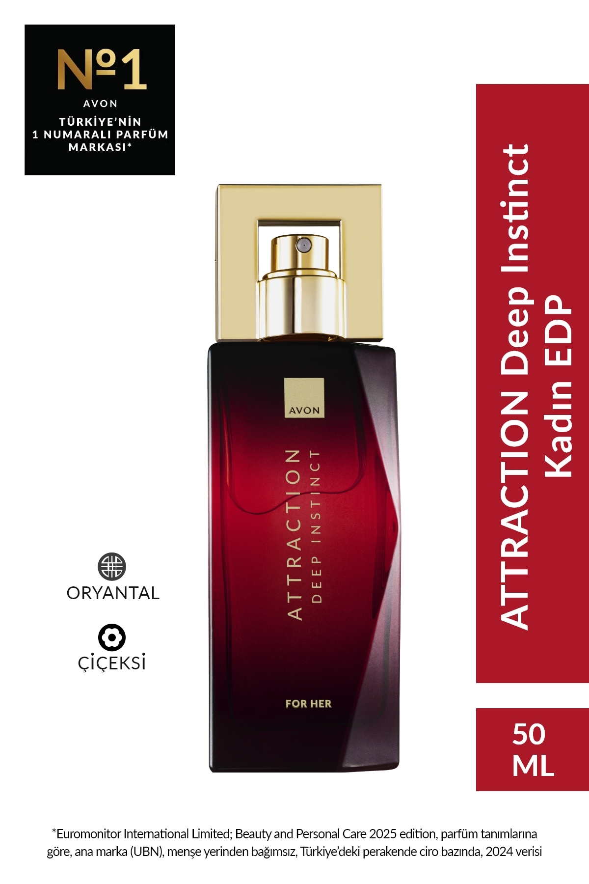 Avon Attraction Deep Instinct Kadın EDP 50ml
