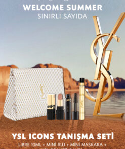 Yves Saint Laurent YSL Icons Tanışma Seti - LIBRE & Rouge Pur Couture Mini & Lash Clash Mini Maskara - Çanta Hediyeli