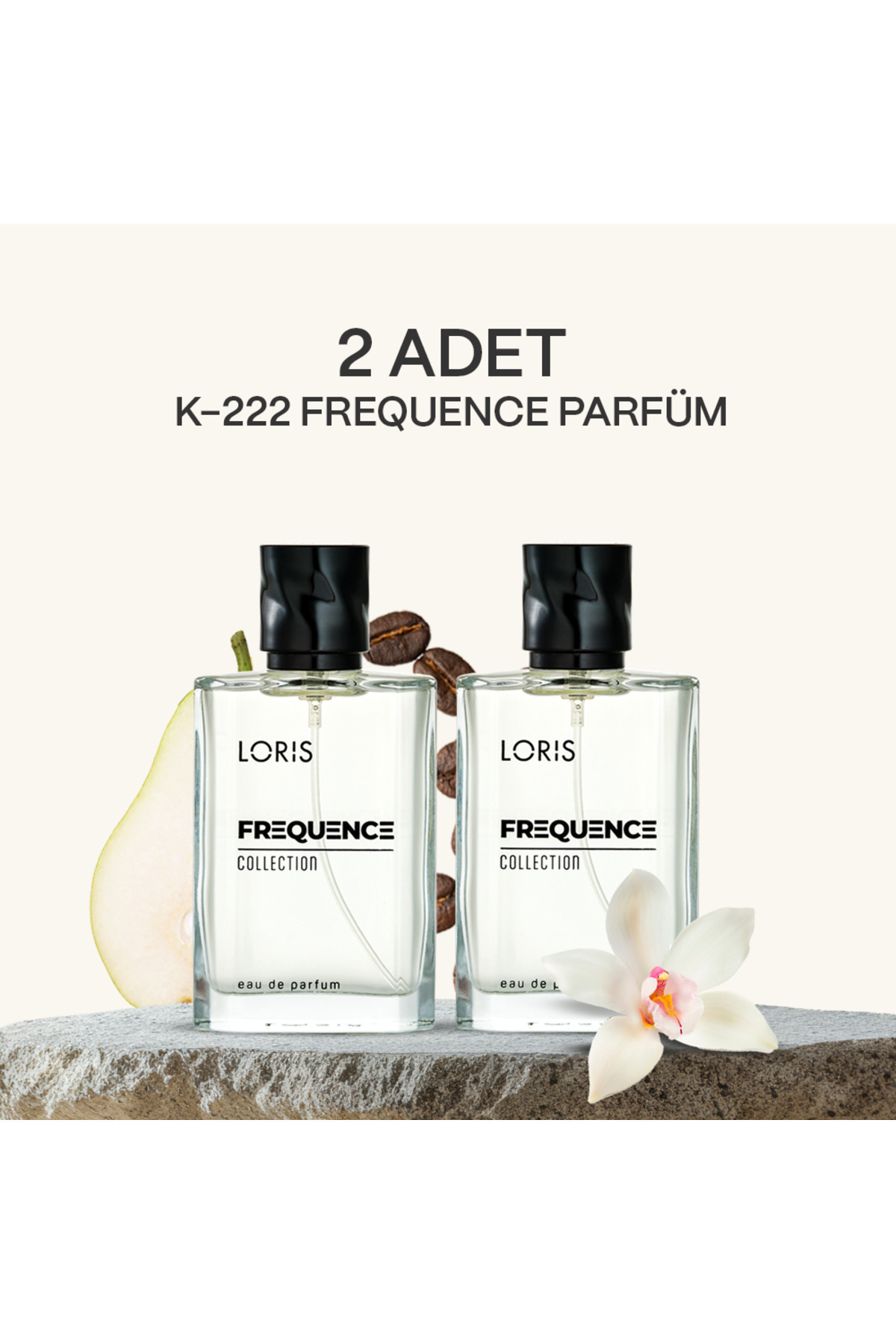 Loris 2 Adet K-222 Frequence Parfume Edp 50 ml Kadın Parfüm
