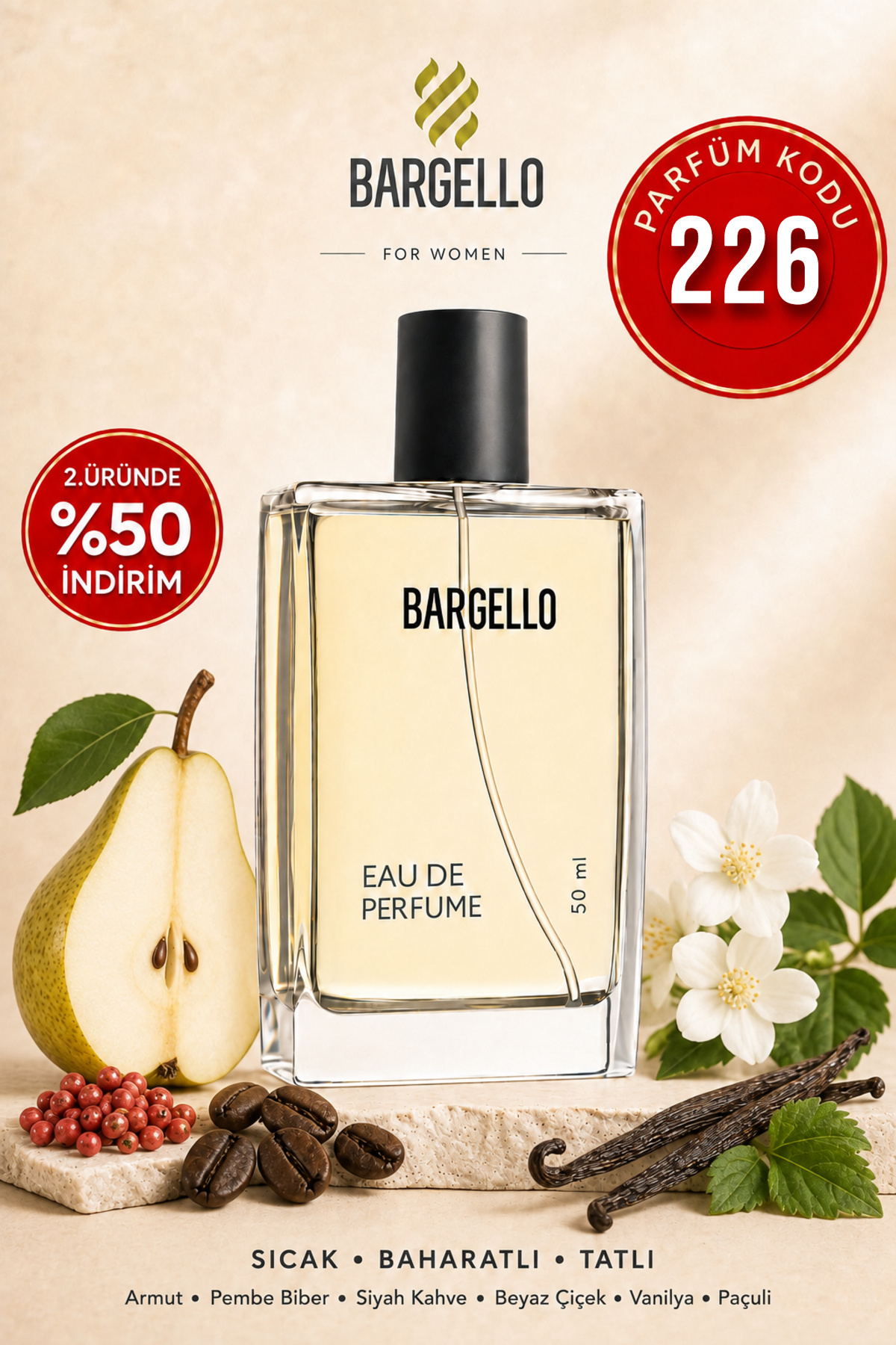 Bargello 226 Kadın 50 ml Parfüm Edp Orıental