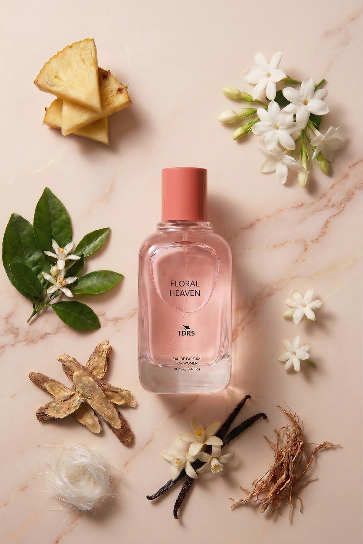 TDRS Floral Haven 100 ML Yasemin ve Turunç Özel Seri Uzun Süre Kalıcı Kadın Parfüm