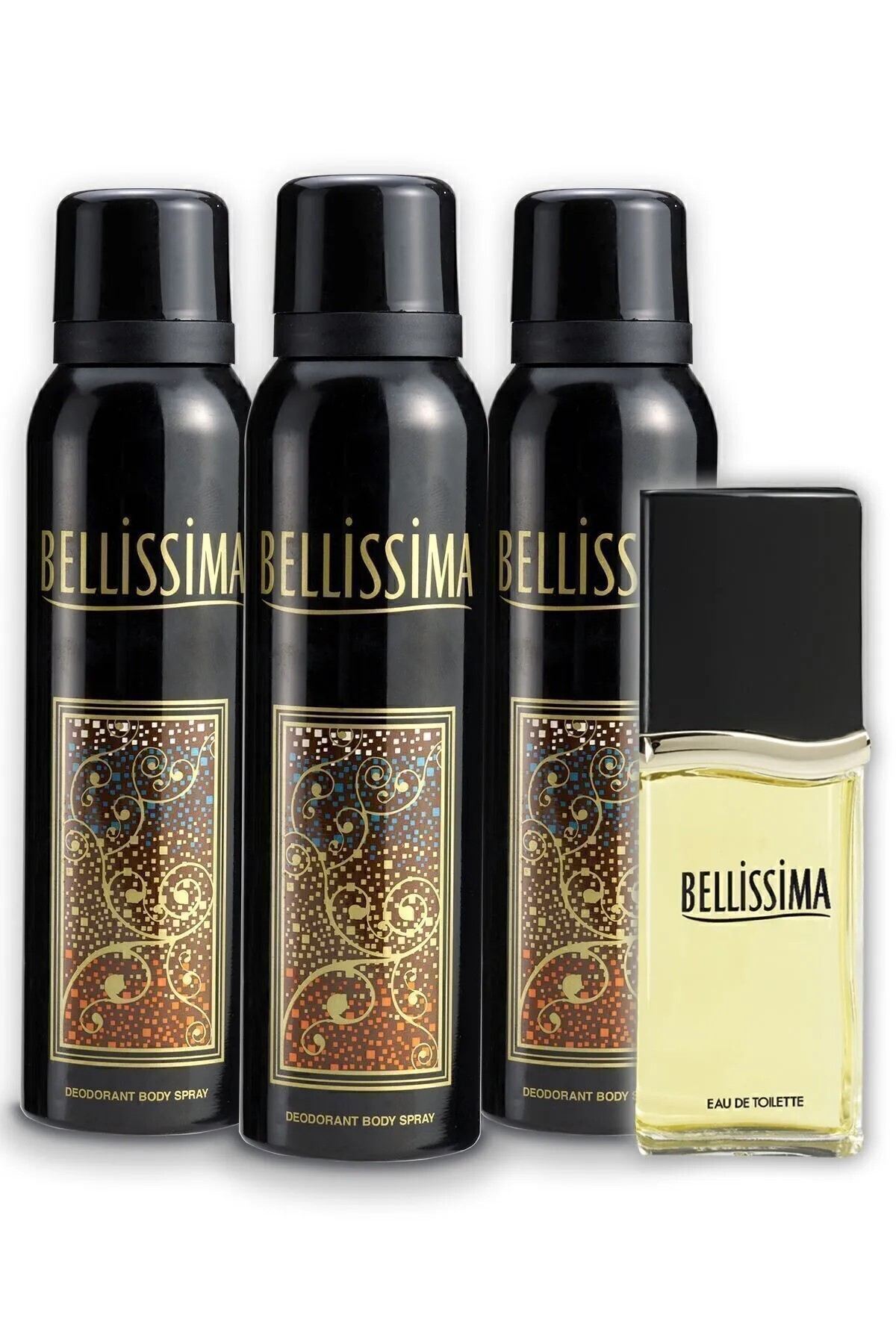 Bellisima Edt Kadın Parfüm 60 ml ve Kadın Deodorant 3x150 ml