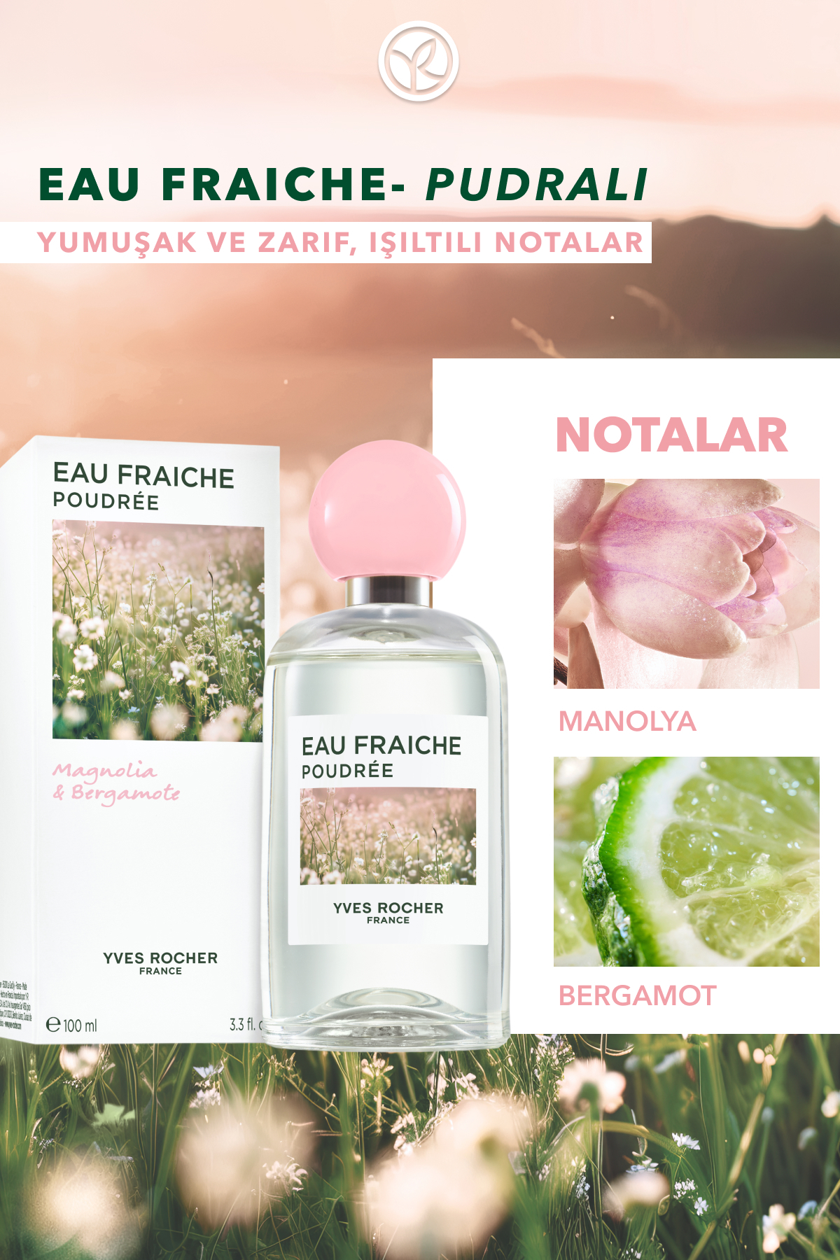 Yves Rocher Pudralı EF- Eaux Fraiches-Vegan-100ml - Görsel 2