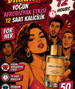 EMILLA GRANDY Nuit Kadın Parfümü 50 ml EDP Body Mist Etkili | Feromon Parfüm Kadın | Amber Kalıcı