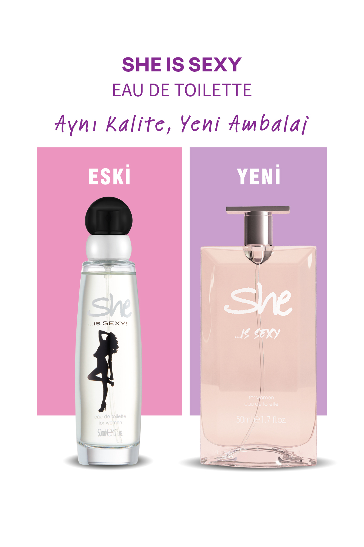 She Sexy Kadın Parfüm Edt 50 ml - Görsel 2