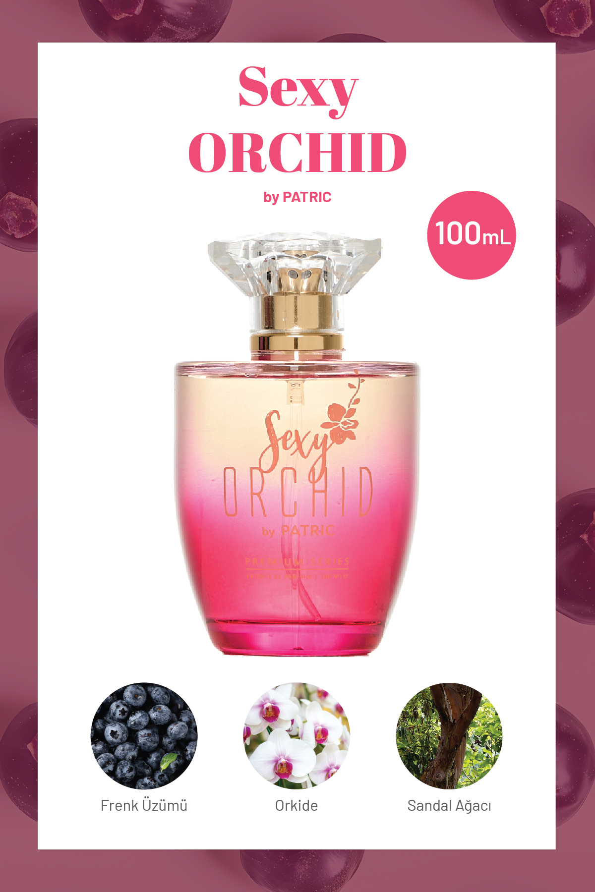Frederic Patric Sexy Orchid Aromatik EDP Parfüm 100mL Orkide Sandal Ağacı Notalı