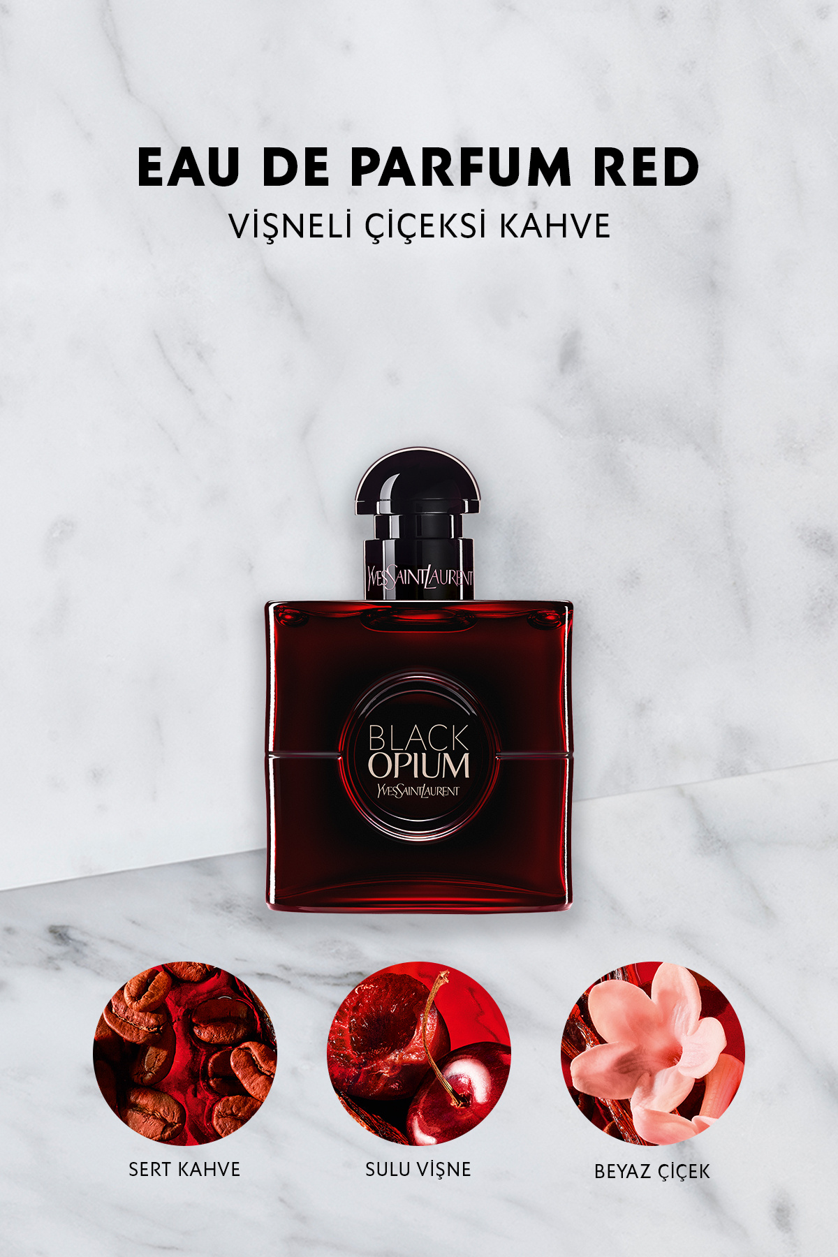 Yves Saint Laurent Black Opium Red EDP 30 ml Kadın Parfüm 3614274076585 - Görsel 2