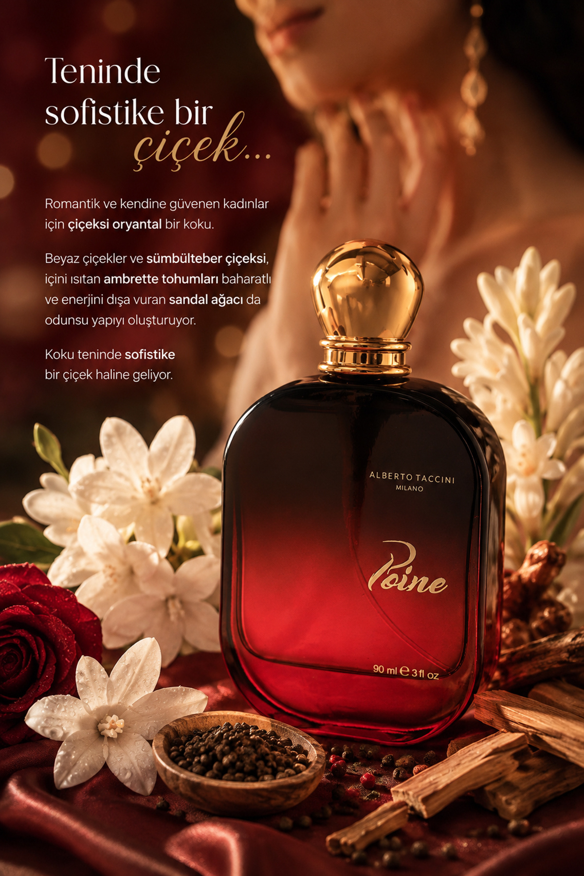 Alberto Taccini Poine Kadın Parfümü - 90 ml - Görsel 2