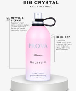 Prova Big Crystal Edp Meyveli Çiçeksi Kadın Parfüm 120 ml