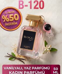 WOGG PARFÜM Goddesss B-120 Kadın Parfümü 50 ML EDP – Vanilyalı, Kalıcı ve Tatlı Koku | Yaz Parfümü