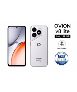 OVİON V8 Lite 4+4GB Ram 128GB Hafıza NFC Gümüş (Ekran Koruyucu+Kılıf Hediyeli) Türkiye Garantili