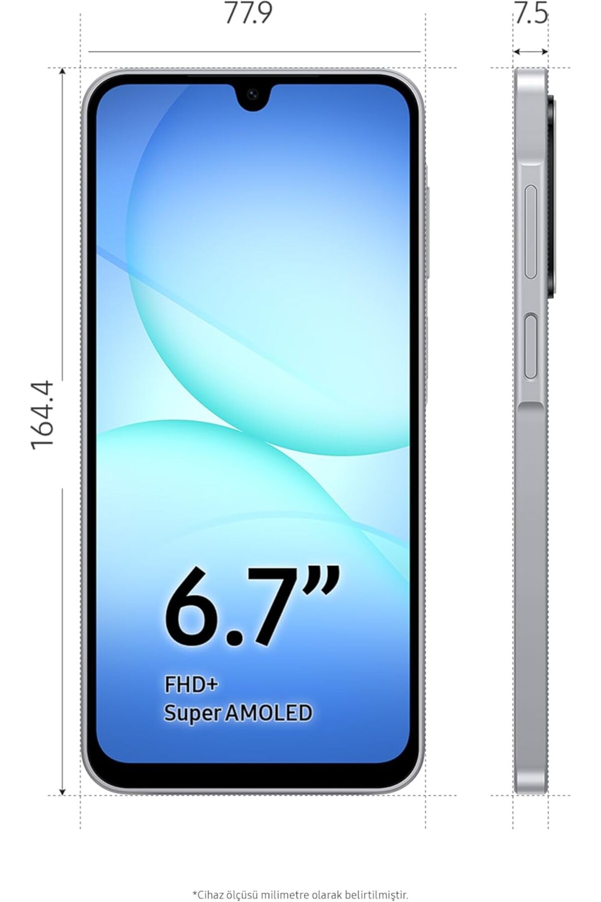 Samsung Galaxy A17 5G 128 GB 6 GB Ram Gri Cep Telefonu (Samsung Türkiye Garantili) - Görsel 2