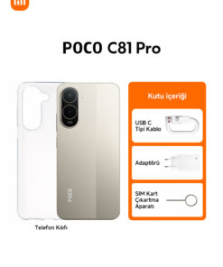 Alternative view of POCO C81 Pro 4GB+128GB Altın (Xiaomi Türkiye Garantili)