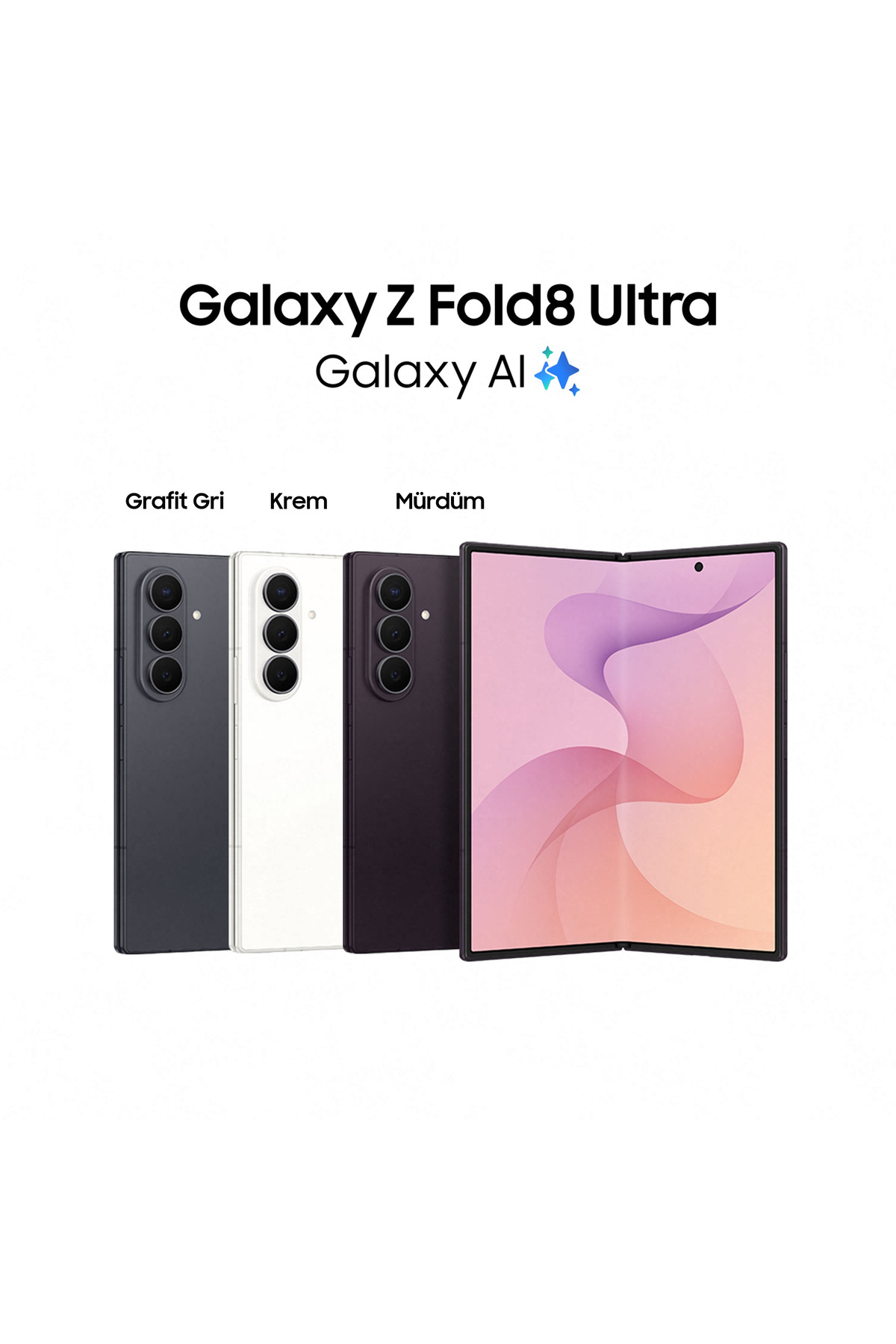 Samsung Galaxy Z Fold8 Ultra 12GB/256GB Mürdüm Cep Telefonu - Görsel 2