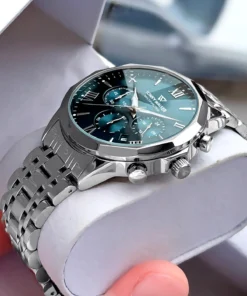 Tonny Walker Erkek Saat - Gümüş Renk - Çelik Kordon - Su Geçirmez - Tüm Fonksiyonlar Aktif - Özel Kutulu TW202C3 - Görsel 3
