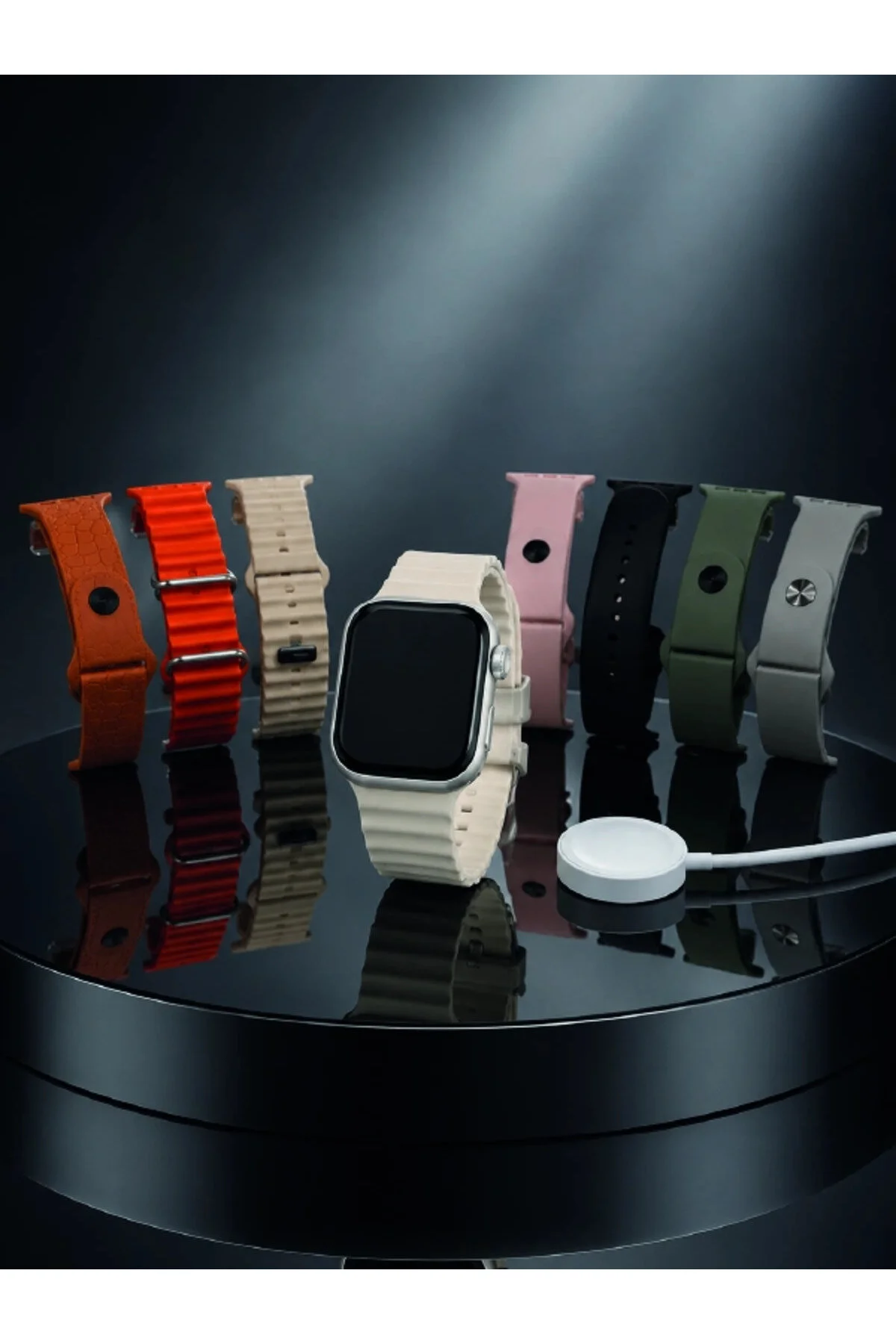 Genel Markalar 7'li Kordon Setli Akıllı Saat Bluetooth Görüşme Bildirim Destekli Çok Fonksiyonlu Smart Watch - Görsel 2