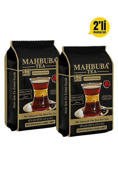 Mahbuba 2x200gr Earl Grey Bergamot Aromalı İthal Seylan Sri Lanka Ceylon Kaçak Siyah Yaprak Çay - Görsel 2